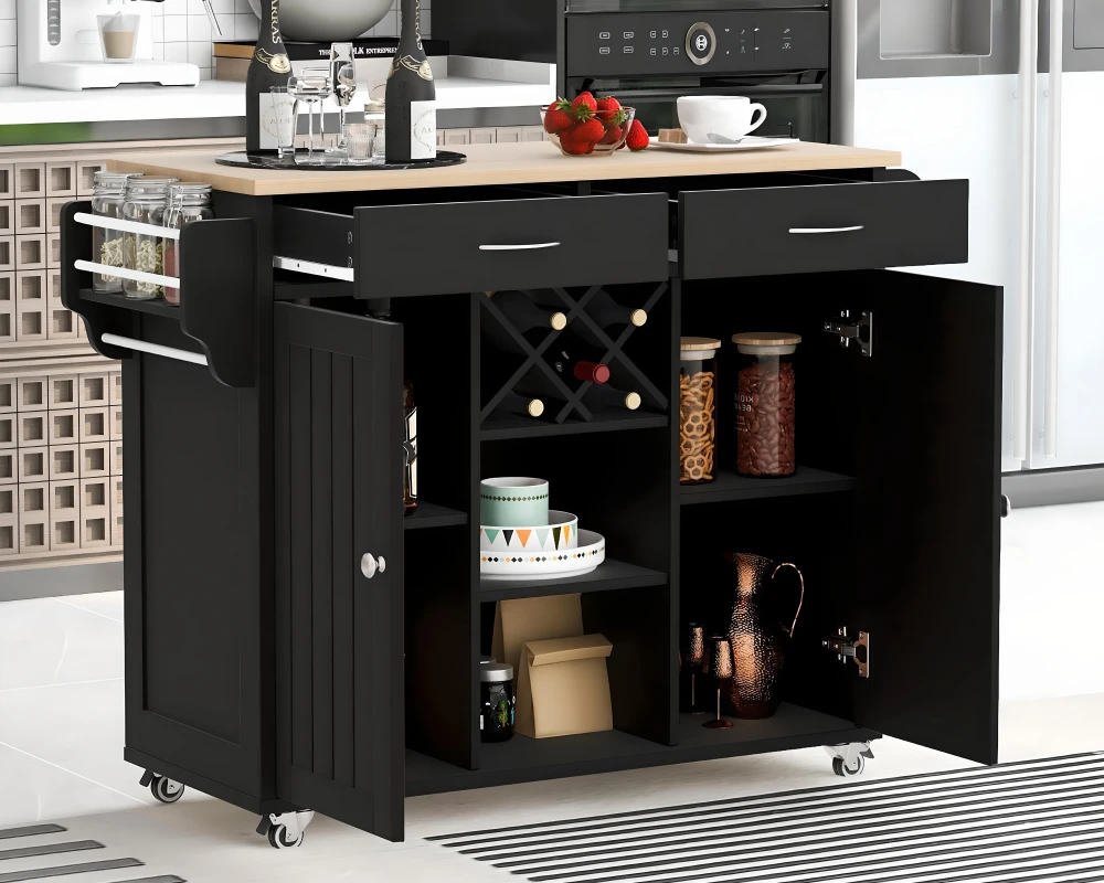 kitchen island with wheels