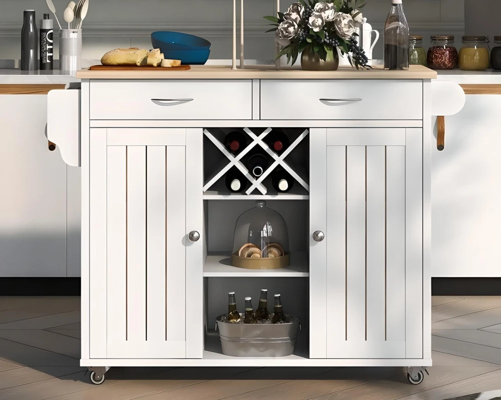 kitchen carts on wheels with storage