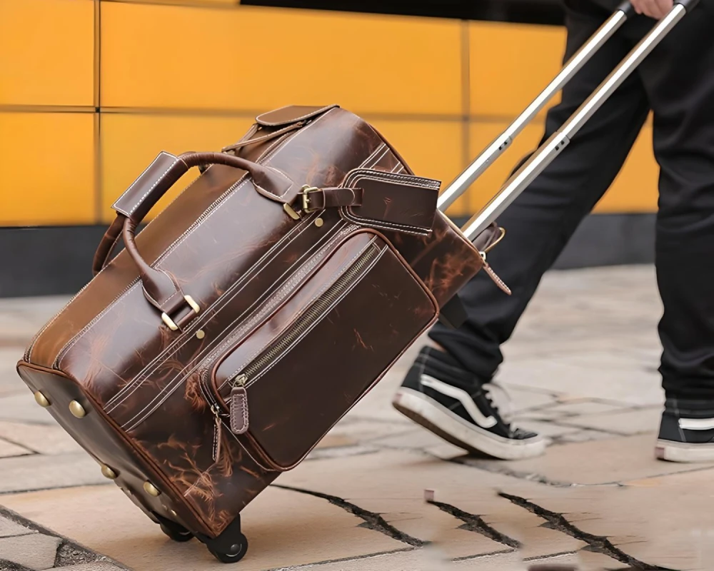 leather carry on bags