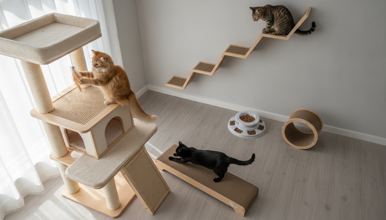 Easy Cat Enrichment Ideas: Hunt, Climb, Scratch Daily